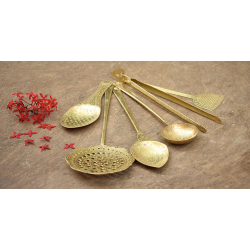 Ahar ✽ Brass ~ Kitchen set { Six piece set }